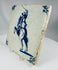 Dutch Delftware fireplace tile featuring mounted cavalry figure