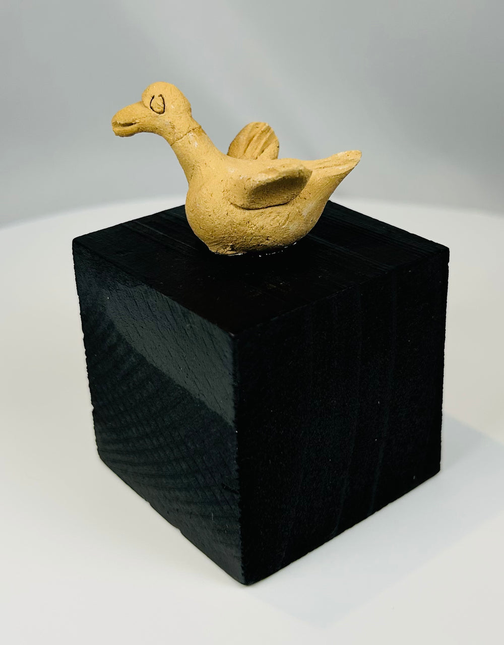 West Mexican ceramic bird effigy dating to the Pre-Columbian period with natural earthen patina