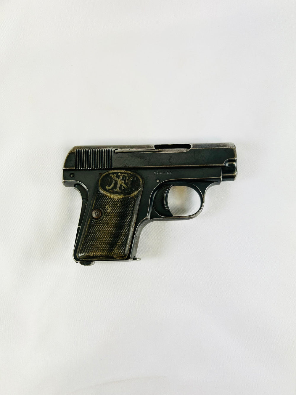 Pre–World War I FN Browning Model 1906 pocket pistol, serial 368133, third variant Triple Safety model, Belgium circa 1912–1914.