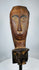 Southeast Asian tribal wooden ceremonial figure fragment mounted on a custom display stand