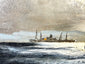 Historic Cape Cod maritime artwork by Alfred Gabali, featuring expressive interpretations of ships, ocean waters, and atmospheric coastal scenery.