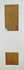 Two golden-brown woven linen fragments attributed to Manchester Mummy 1770, mounted vertically on a cream fabric background.