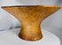Ancient ceremonial earthenware bowl with geometric decoration and natural mineral deposits