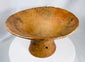 Hand-formed Pre-Columbian earthenware vessel featuring geometric designs and flared rim