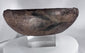 Archaeological earthenware bowl from ancient Central or South America with rim lug decoration