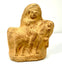 Terracotta equestrian figurine from Roman Egypt, circa 1st–3rd century CE, featuring a seated rider and prominently modeled horse.