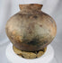 Handcrafted earthenware container from the Timor region with indigenous decorative designs