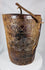 Carved hardwood dairy or provision vessel from Tibet or Nepal with original rope handle