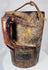 Traditional mountain community wooden storage container with authentic wear and character