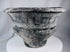 Ban Chiang-style ceramic pot with broad rim, crosshatched texture, and aged surface treatment