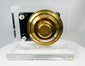 Vintage American safe lock internal mechanism mounted on display stand