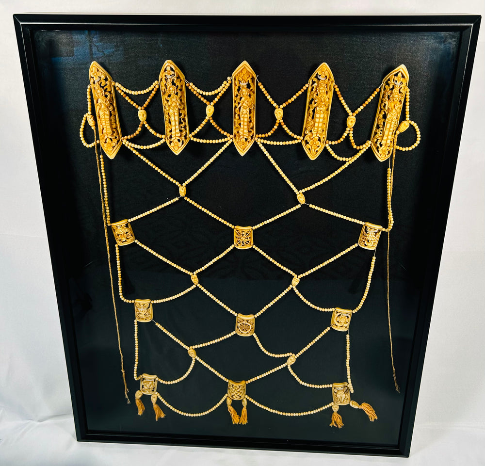 Himalayan ritual garment rus gyan with cotton backing and natural pigments