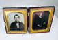 Mid-19th century daguerreotype portraits of a married couple in original presentation case