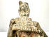 Close-up detail of terracotta court musician head and pan flute
