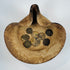 Museum-comparable terracotta saucer-shaped oil lamp from Carthage with bronze coins