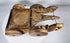 Antique ethnographic wooden cart featuring hand-forged iron rod and fittings