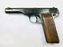 World War II Belgian Browning FN Model 1922 pistol with walnut grips and engraved markings