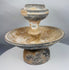 Museum-quality terracotta ritual vessel with pedestal base and architectural form