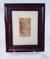 European Old Master style figure sketch executed in sepia ink on animal parchment