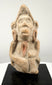 Early Historic Indian terracotta figure depicting a possible deity or devotee, crafted from reddish baked clay with natural earthen accretions.