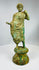 Bronze figural ornament with verdigris patina and elegant stance