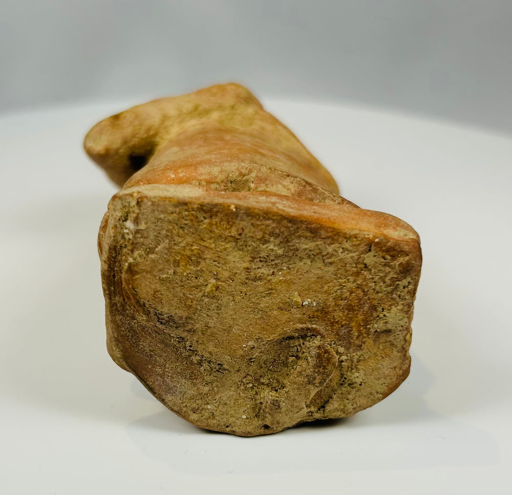 Abstract terracotta figure with strong sculptural form