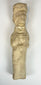 Neo-Babylonian style clay figurine with stylized facial features