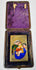 Portable devotional icon with enamel painting and velvet-lined case