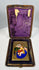 Religious enamel miniature with Madonna and Child in folding case