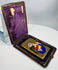 19th century devotional enamel artwork in leather travel case