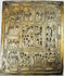 19th century Russian icon with embossed metal riza and liturgical narrative panels
