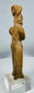 Pre-Columbian West Mexican terracotta woman figure with almond-shaped eyes and prominent nose.