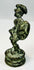 Miniature bronze hoplite figure with sword and circular base