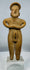 Ancient Colima female fertility figure in terracotta mounted on a lucite display stand.