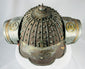 Kaji Kabuto helmet with decorative mon crests and engraved front plate