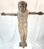 Antique hand-carved wooden crucifix corpus from Latin America with aged patina