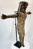 Spanish Colonial devotional carving of Christ with stylized anatomy