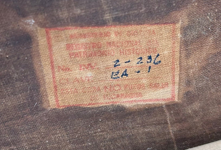 Spanish Colonial style painting of Saint Francis with halo and skull