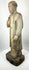 Spanish Colonial devotional wooden saint figure holding a book