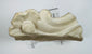 18th-century Sicilian marble altar fragment with scrolling volutes and decorative rosette motif.