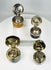 Travel inkwells from the late 1800s with compact cylindrical design