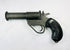 World War II Webley Model No. 1 MK. V flare gun with stamped steel construction and original checkered black grips