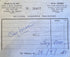 Original 1980 purchase receipt from Roussos Antiques Shop in Athens, Greece, accompanying the ancient Boeotian terracotta figure.