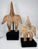 360-degree rotating view of two Ancient Colima Gingerbread terracotta figures from Western Mexico