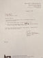 Original 1985 Harmer Rooke Galleries letter documenting two Ancient Colima Gingerbread terracotta figures and signed by Director Charles G. Moore