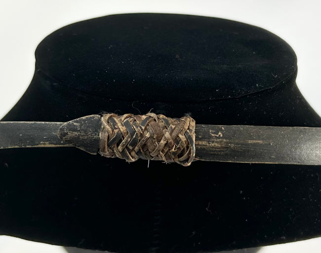 Tribal ceremonial adornment from Papua New Guinea with shell discs and feather accents