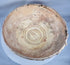 Ancient Eastern Mediterranean ceramic bowl with cream slip decoration and centuries of archaeological weathering.