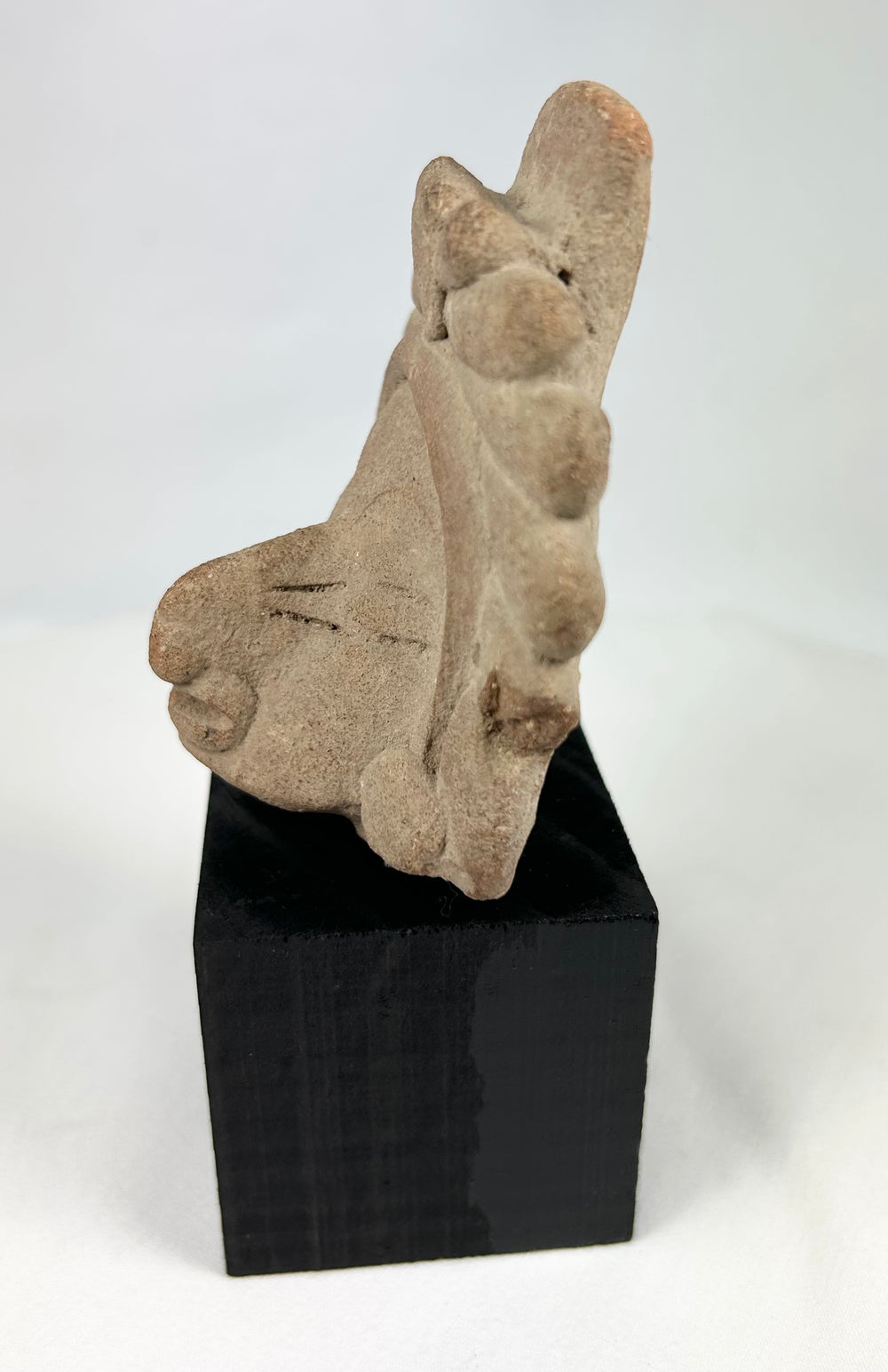 14th–15th century Majapahit stone guardian head, volcanic andesite sculpture from Java