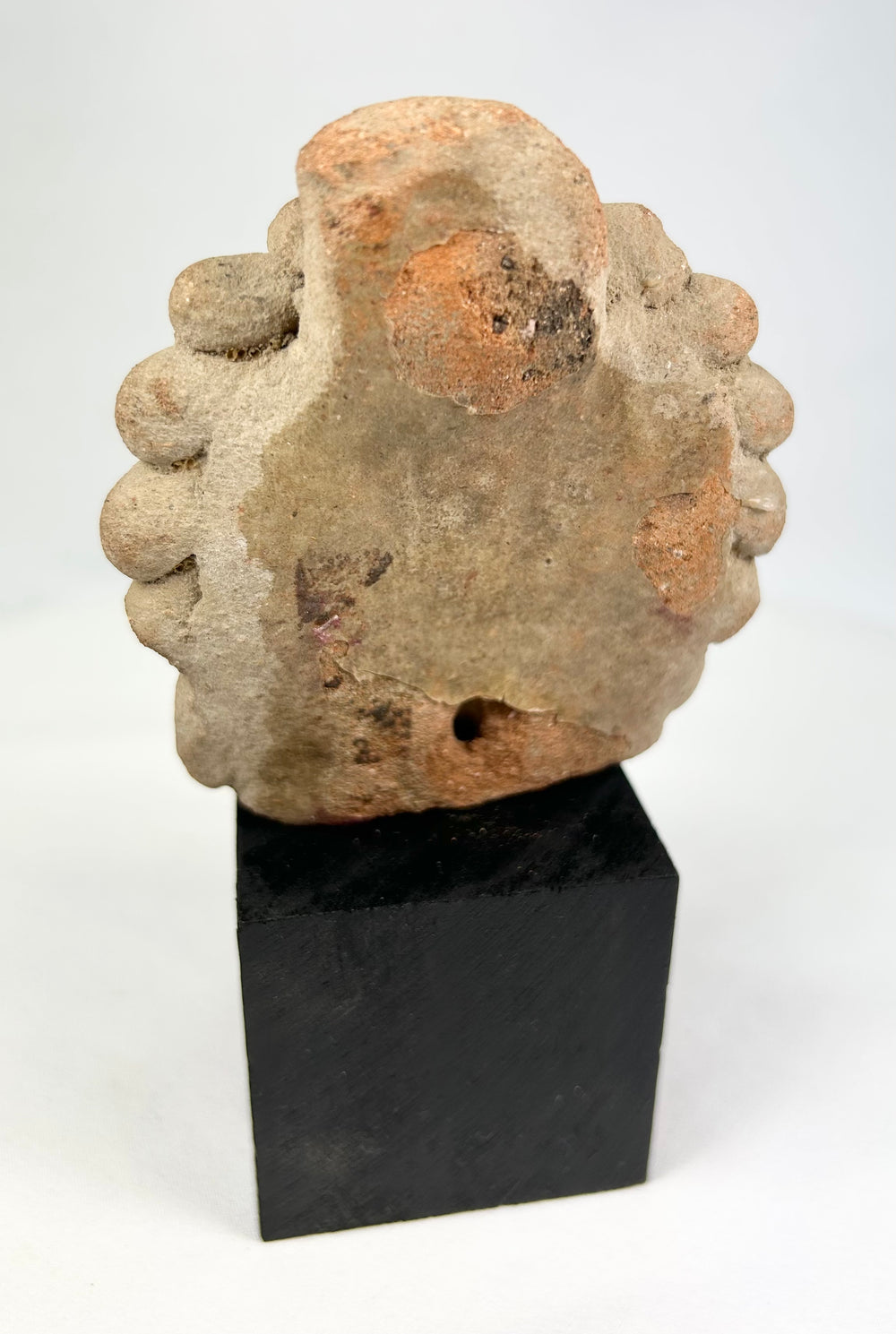 Javanese Majapahit architectural fragment, volcanic stone Kala Simha head, 14th–15th century