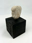 Shaft-tomb culture terracotta head fragment with almond eyes and defined nose